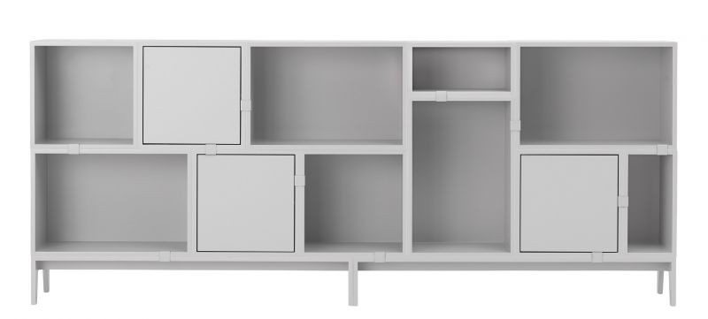 Stacked Konfiguration 7 Regalsystem Hellgrau Muuto EINZELSTÜCK